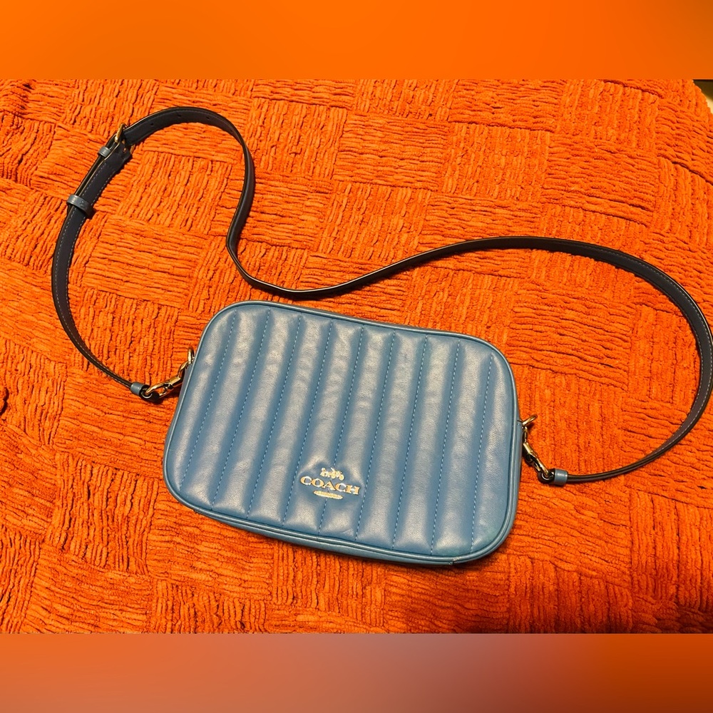 Coach Quilted Jes Crossbody in Blue